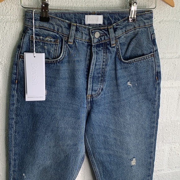 Boyish The Billy High Rise Skinny Denim Button Fly Jeans sz 25 - Picture 4 of 11